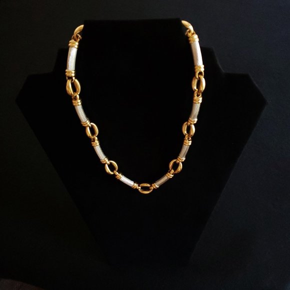 NLH Gold and Silver Bar Necklace - Picture 1 of 5